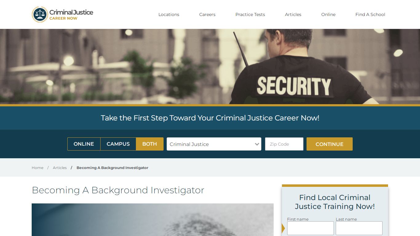 Becoming A Background Investigator - Criminal Justice Career Now